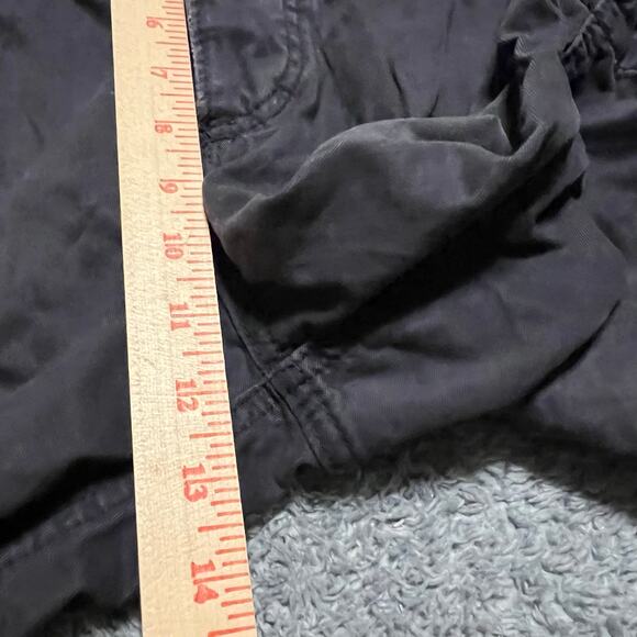 Abercrombie & Fitch Cargo Shorts Mens 30 Blue Gray Button Fly Baggy - Picture 7 of 8